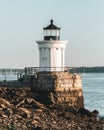 Bug Light, in Portland, Maine Royalty Free Stock Photo