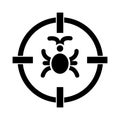 Bug malware Isolated Vector icon which can easily modify or edit Royalty Free Stock Photo