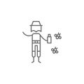Bug repellent, adventure icon. Element of adventure icon. Thin line icon for website design and development, app development.
