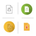 Bug report icon Royalty Free Stock Photo