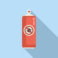 Bug spray icon flat vector. Operation medical