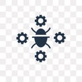 Bug vector icon isolated on transparent background, Bug transpa Royalty Free Stock Photo