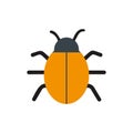 Bug virus alert isolated icon Royalty Free Stock Photo