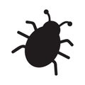 Bug virus alert isolated icon Royalty Free Stock Photo