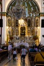 Interior of the Minor Basilica of the Lord of Miracles located in the Historic Center of the city of Guadalajara de Buga in Colom