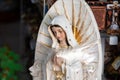 Sale of religious articles close to the Minor Basilica of the Lord of Miracles located in the city of Buga in Colombia