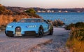 Bugatti Chiron on a beautiful scenic road