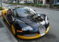 Bugatti Veyron parked outside the House of Bijan on Rodeo Drive, Beverly Hills