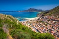 Buggerru town near Portixeddu beach and San Nicolo, Costa Verde, Sardinia, Italy Royalty Free Stock Photo