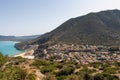Buggerru Town View in Sardinia Royalty Free Stock Photo