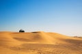 Buggy bike in desert Royalty Free Stock Photo