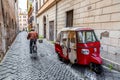 Buggy car parked in the street in Rome Royalty Free Stock Photo