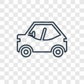 Buggy concept vector linear icon isolated on transparent background, Buggy concept transparency logo in outline style