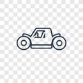 Buggy concept vector linear icon isolated on transparent background, Buggy concept transparency logo in outline style