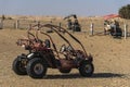 Buggy in desert Royalty Free Stock Photo