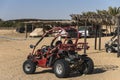 Buggy in desert Royalty Free Stock Photo