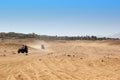 Buggy safari in Egypt. Extreme off road racing. Royalty Free Stock Photo