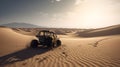 Buggy sand dunes desert Hyper-realistic generative AI