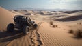 Buggy sand dunes desert Hyper-realistic three generative AI