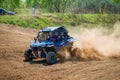 Buggy skidded on the turn Royalty Free Stock Photo