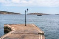 Bugiba marina promenade streets and buildings Saint Paul`s Bay Xemxija Malta Royalty Free Stock Photo