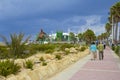 Bugibba and Qawra promenade, Malta Royalty Free Stock Photo