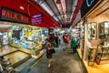 Bugis Street market is a popular tourist destination, and is close to the MRT stop Bugis Station, Singapore. Royalty Free Stock Photo