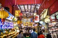 Bugis Street market is a popular tourist destination, and is close to the MRT stop Bugis Station, Singapore. Royalty Free Stock Photo