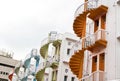 Bugis Village Colorful Spiral Staircase