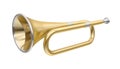 Bugle Brass Instrument Isolated