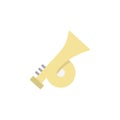 Bugle icon. Simple color vector elements of rock n roll icons for ui and ux, website or mobile application