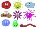 Bugs and germs Royalty Free Stock Photo