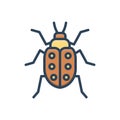 Color illustration icon for Bugs, creature and critter Royalty Free Stock Photo