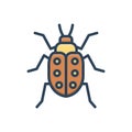 Color illustration icon for Bugs, creature and critter