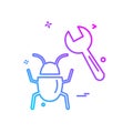 Bugs icon design vector