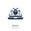 Bugs icon. Trendy flat vector Bugs icon on white background from