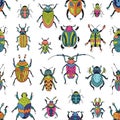 Bugs seamless pattern Royalty Free Stock Photo