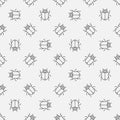 Bugs seamless pattern Royalty Free Stock Photo