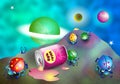 Bugs in Space Royalty Free Stock Photo