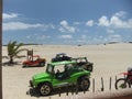 Bugue cars that take you for walks in the dunes at Canoa Quebrada beach