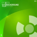 Eco Abstract Wallpaper Template. Vector Green Nature Radioactive Danger Background. EPS10