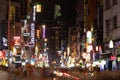 Bui Vien Street, Nighttime Crowded Touristic Area with night life in Saigon, Vietnam Royalty Free Stock Photo