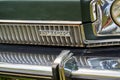 Buick detail shot of the classic car from the General Motors group with grille and chrome bumper in Lehnin, Germany, August 21,