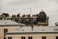 Buiding exterior, Photo image a Beautiful panoramic view of Paris Metropolitan City Royalty Free Stock Photo