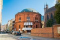 Buiding of Wladyslaw Dziewulski Planetarium in Old town of Torun.