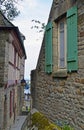 Buidings details in Mont Saint Michele in France, Normandy Royalty Free Stock Photo