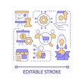 Build business strategy concept icon