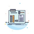 Build, construct, diy, engineer, workshop Flat Color Icon Vector Royalty Free Stock Photo