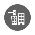 Build, construction, harmer icon. Gray vector graphics Royalty Free Stock Photo