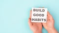 Build good habits, change lifestyle, healthy and positive attitude, motivation and improvement concept